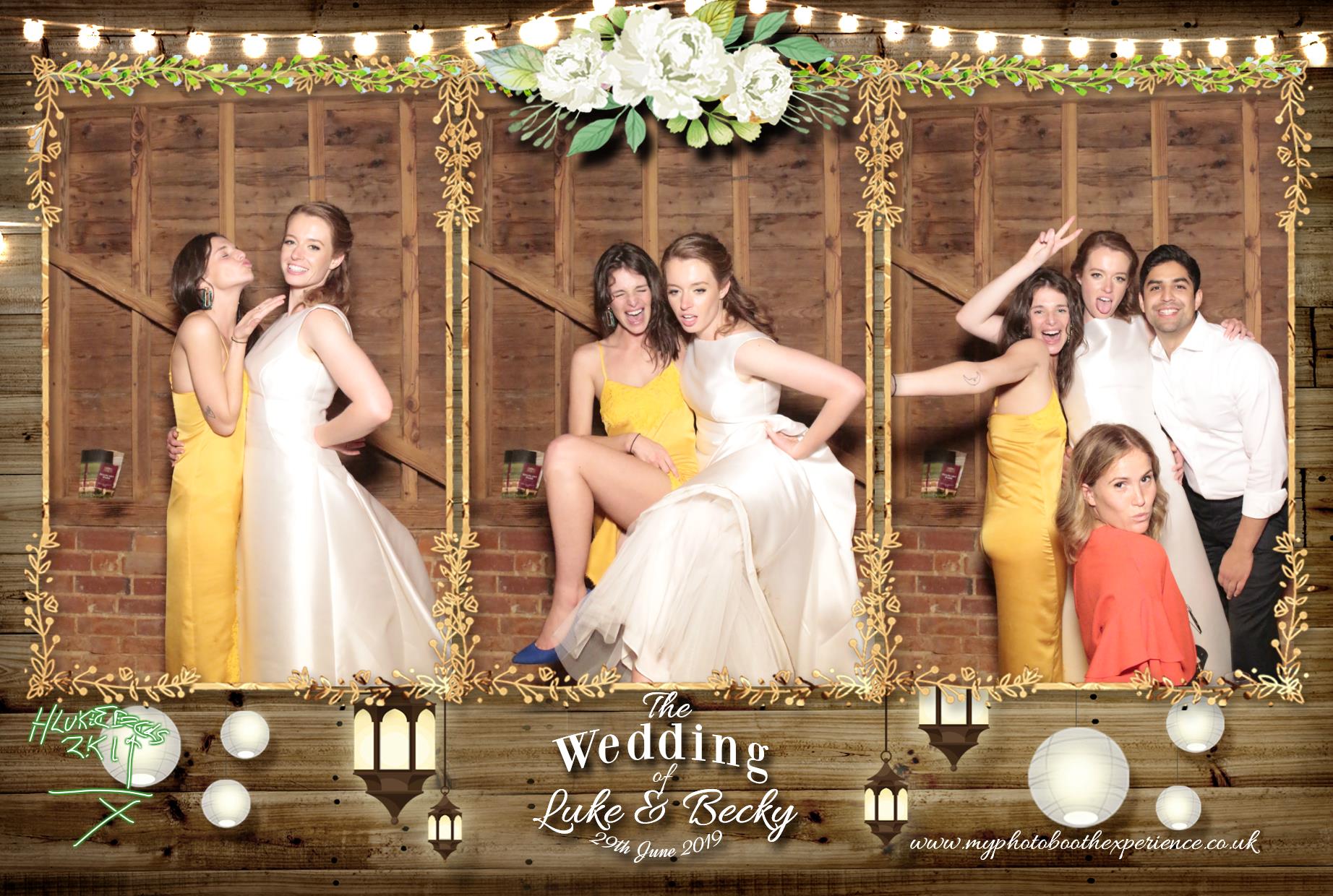 Luke & Becky's Wedding | View more photos from the event at gallery.myphotoboothexperience.co.uk/u/MyPhotoBoothExperienceLtd/Luke-Beckys-Wedding